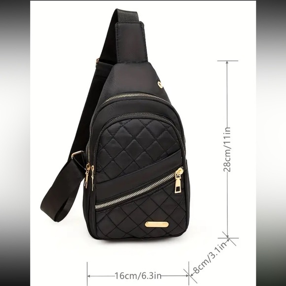 Chic Quilted Double Layer Sling Bag Crossbody Bag - Picture 3 of 3